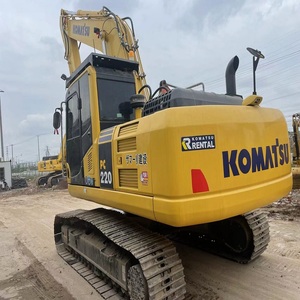 Excavadora Komatsu PC220 usada sobre orugas en buenas condiciones, precio barato de venta con componentes centrales, engranaje de caja de cambios de motor PLC en China - Product Image 2