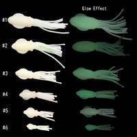 Leurres en plastique souple qui brillent dans le noir, leurres lumineux pour la pêche en eau salée, jigging, trolling, pêche en haute mer