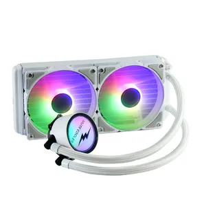 Вентилятор радиатора ARGB со светодиодным процессором, водяное RGB охлаждение для ПК, игрового компьютера 240 мм