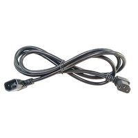 Câble d'extension CA H05VV-F 3CX1.5MM2 coudé C13 C14 à 3 broches avec gaine en PVC 10A, cordon d'alimentation C14 vers C13
