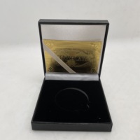 Boîte-cadeau d'affichage de collection de pièces de monnaie de 40mm de souvenir de luxe en stock prêt
