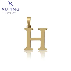 A00573027 Xuping Sieraden Mode Sieraden Cadeau Eenvoudige Klassieke Middelste Letter H 14K Kleur Rvs Hanger