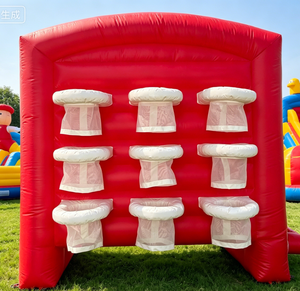 Jeu de Tic Tac Toe gonflable pour adultes avec 9 ballons de <span class=keywords><strong>basket</strong></span> pour les jeux de carnaval en plein air - Product Image 1