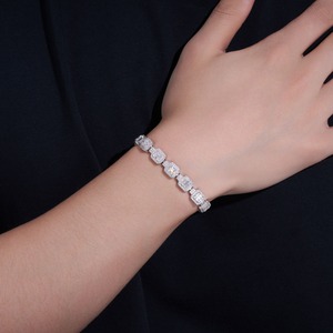 Bracelet en diamant moissanite artisanal de fournisseur indien pour femmes, bijoux élégants pour soirées cocktails, disponible à bon prix - Product Image 2
