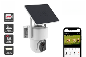 กล้องวงจรปิด Tuya Smart APP รองรับ WIFI/4G ความละเอียด 3MP ใช้พลังงานแบตเตอรี่และแผงโซลาร์เซลล์ เหมาะสำหรับใช้ในฟาร์ม บ้าน ร้านค้า ภายนอกอาคาร และทุกที่ - Product Image 6