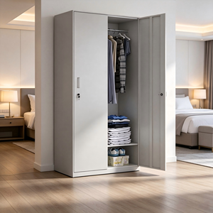 Armoire en acier verrouillable, ensemble de meubles de chambre à coucher, vestiaire, penderie, armarios, roperos - Product Image 1
