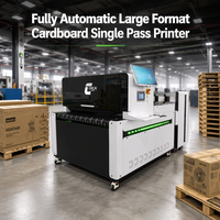 Автоматический однопроходный струйный принтер с листовой подачей 1,2 м для промышленной цифровой печати на сотовых панелях и картоне (для кошачьих когтеточек)