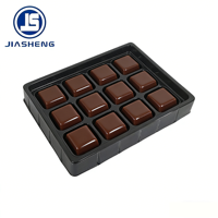 Plastique de qualité alimentaire de haute qualité pour boîte d'emballage de bonbons au chocolat truffe Bonbon plateau à chocolat en plastique