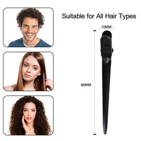 Pinces à cheveux multi-usages Pin Curl Alligator Roller Outil de coiffure pour salon de coiffure Pinces à cheveux à bec de canard avec trous 3119