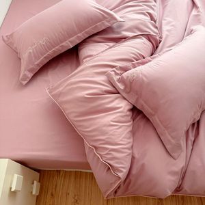 Bộ đồ giường bốn mảnh Bộ chăn <span class=keywords><strong>Polyester</strong></span> đơn giản chăn Ga Trải Giường ký túc xá mùa hè Bộ bốn mảnh - Product Image 2