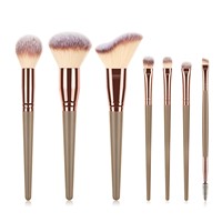 Pinceaux de maquillage de luxe 7 10 15 pièces de marque personnalisée Set de pinceaux de maquillage à double extrémité