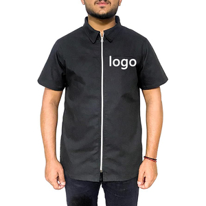 Giacca da Lavoro Traspirante Personalizzabile con LOGO per <span class=keywords><strong>Parrucchieri</strong></span>, Top da Barbiere con Tasche, Comodo Camice per Salone di Bellezza - Product Image 3