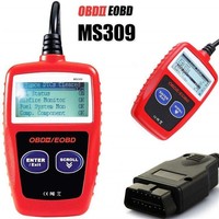 Escáner de Diagnóstico Automático OBD2 MS309, Lector de Códigos de Motor de Automóvil MaxiScan 5-12V, 12 Meses de Garantía, Comunicación RF