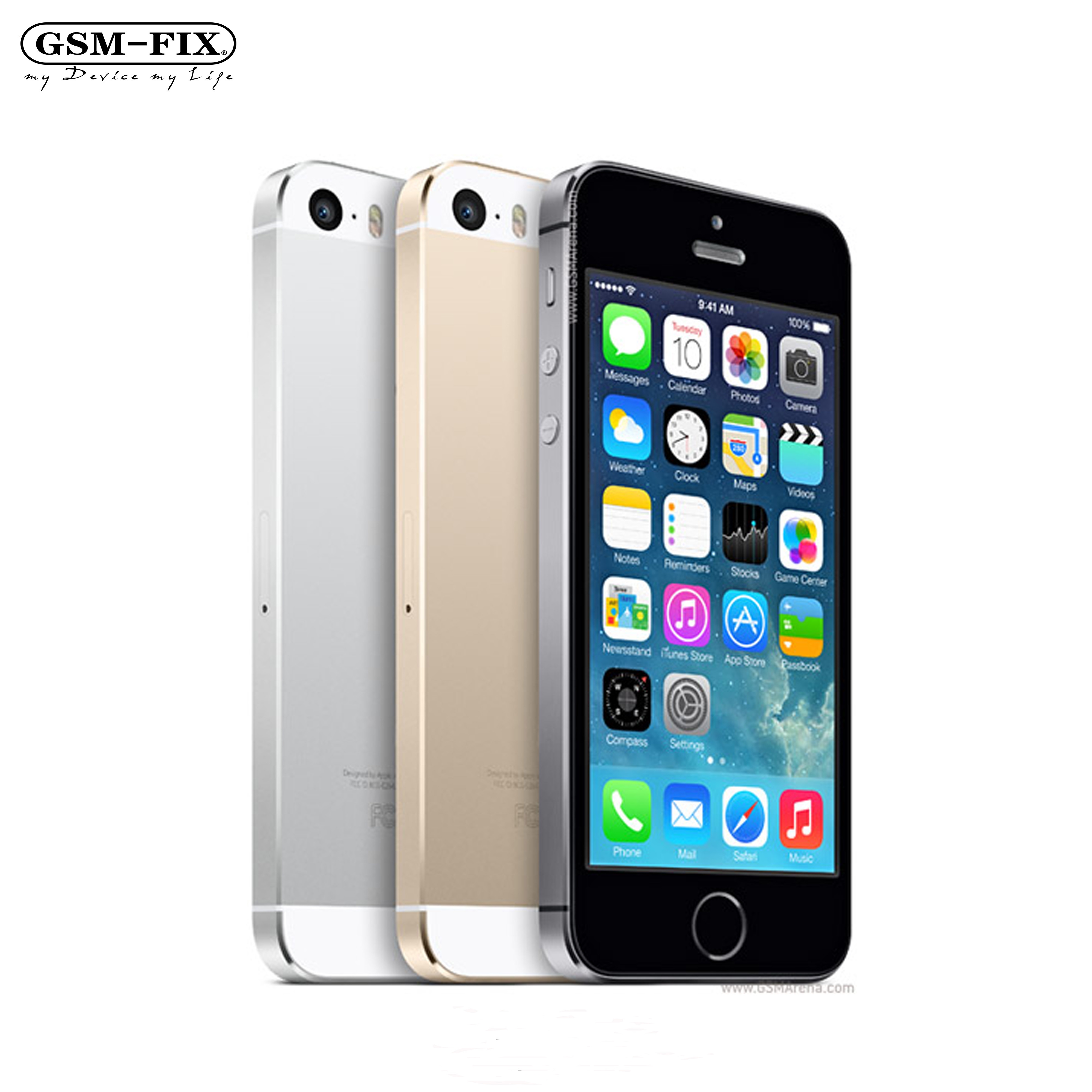GSM-FIX Pour iPhone 5s UN Grade Gros Pas Cher Mobile Téléphone Débloqué Original téléphone portable pour Iphone 5s 16GB 32GB 64GB
