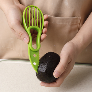 Factory Direct Sales Eco-Friendly Reusable Fruit <strong>Tools</strong> Multi-function Plastic Avocado Cutter Peeler 3 in 1 Slicer <strong>Kitchen</strong> <strong>Gadget</strong> - Product Image 3