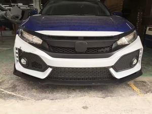 Kit de Carrocería para Conversión Estilo <span class=keywords><strong>Type</strong></span> <span class=keywords><strong>R</strong></span> con Cubierta de Parachoques Delantero y Parrilla para Honda Civic 2016-2019 - Product Image 6