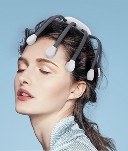 Masseur de tête électrique populaire à 360 degrés, vibrant, 10 <span class=keywords><strong>doigts</strong></span> en silicone, pour soulager le stress, machine de massage du cuir chevel, griffe de pieuvre électrique - Product Image 3