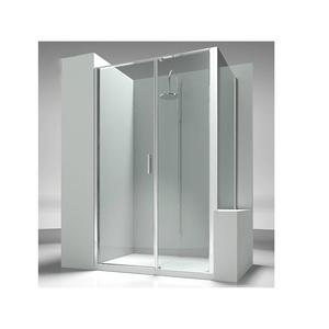 8mm di spessore vetro temperato doccia schermo con cornice pieghevole <span class=keywords><strong>porta</strong></span> per il <span class=keywords><strong>bagno</strong></span> dell'hotel moderno quadrato Design - Product Image 3