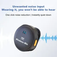 Microphone Lavalier Q8 sans Fil à Directionnalité Totale, Autonomie de 40H, avec Boîtier de Charge pour Enregistrement Vidéo – Micro Cravate Q8 pour Célébrités