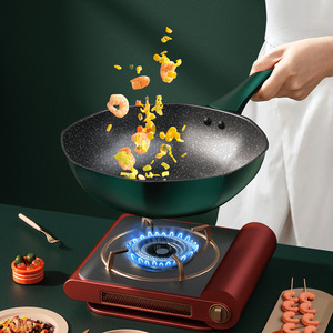 Sartén Antiadherente AUX de 32 cm, Redonda, Verde Oscuro, con Tapa, Compatible con Inducción, Solo Lavar a Mano - Product Image 5