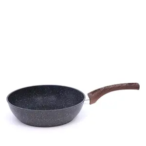 Padella Antiaderente in Alluminio Forgiato da 4,5mm, Grande ed Ecologica per Cucina, Padella Senza Olio, Wok - Product Image 4