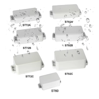 101*49.8*38mm PC étanche gris clair blanc boîtiers électriques en plastique Ip68 personnalisé trous de câble boîte de jonction