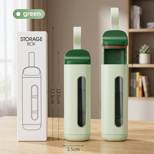 MEMOSAN BS1391J Zhejiang Boîte à pilules portable en plastique à trois compartiments pour personnes âgées, petite taille, étanche à l'humidité, usage extérieur, pour une journée - Product Image 3