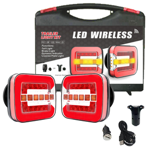Không dây emark Led Đuôi đèn đa chức năng 2 loại sửa chữa căn cứ chỉ báo lần lượt tín hiệu phanh ánh sáng 7pin EU cắm cho Trailer - Product Image 1
