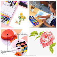 Ensemble d'aquarelle portable de voyage pour enfants écoliers dessin