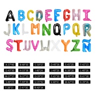 Hot Sale Günstige Aluminium Geburtstags feier Dekoration Alphabet 16 Zoll Gold Letter Foil Ballon
