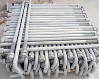 High Strength Steel J/L/U/V Embedded Expansion Anchor Bolts Grade 8.8 Screw Type Electro Galvanized 65mm Length M22 Diameter