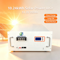 Batterie LiFePO4 Haute Performance 51.2V 200Ah 10.24kWh, avec écran LCD et BMS intégrés, CAN/RS485, 6000+ cycles pour solaire/UPS