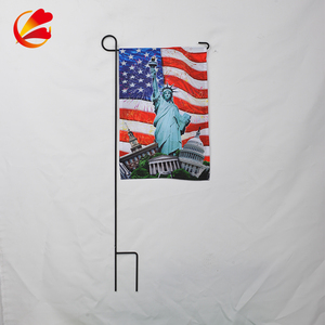 Bandera de jardín blanca de doble cara, tela blanca de sublimación, en blanco, venta al por mayor - Product Image 5