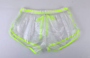 Pantaloncini da <span class=keywords><strong>uomo</strong></span> Sexy in PVC <span class=keywords><strong>trasparente</strong></span> traspirante divertente stile Street <span class=keywords><strong>intimo</strong></span> per feste e spettacoli per Gay Boy Clubwear - Product Image 6