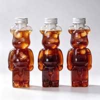 Nouvelle conception de bouteilles en plastique PET rondes de 500 ml et 700 ml avec bouchon à vis pour le thé au lait, l'eau et les jus