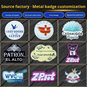 メーカー製 結婚式用真鍮バッジ ブローチピン カスタムアニメ ベーキングペイント 模造エナメル チームエンブレム 学校エンブレム チェストカード ギフト - Product Image 5