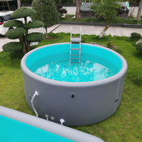 Piscine gonflable DWF Drop Stitch sur mesure, piscine à bain froid rigide et réglable pour le glamping, les resorts, les villas et les jardins – Vente en gros