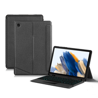 Casing Keyboard untuk Samsung Tab S7 S8 PLUS S7FE 12.4 A8 X205 A7 T500 S6 Lite penutup magnetik Keyboard dengan tempat pensil