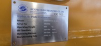 Compacteur à plaque vibrante hydraulique SOOSAN Z600, accessoire pour excavatrice, certifié CE, pour excavatrice de 10 à 17 tonnes
