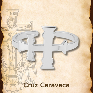 Classico modello Cotigo 23835 acciaio inox Caravaca a croce anello in acciaio argento Unisex elegante anello Fine - Product Image 3