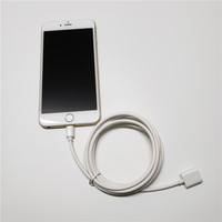 Kabel ekstensi Audio Video AV Digital, 1M 2M 3 kaki IOS 8 pin laki-laki ke Perempuan, kabel ekstensi pengisian sinkronisasi Data OTG untuk iPhone ipad