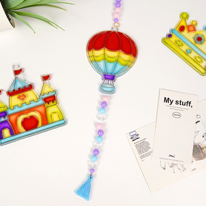 Kit de Atrapasoles de Cuentas Personalizado para Niños, Crea Tu Propia Decoración de Ventana, Arte Creativo, <span class=keywords><strong>Dibujo</strong></span> Educativo, Juguetes Hechos a Mano - Product Image 4