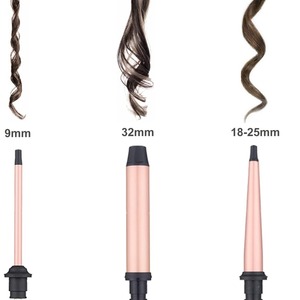 Professionnel <span class=keywords><strong>3</strong></span> en 1 baril en céramique cheveux <span class=keywords><strong>fer</strong></span> à friser outils de coiffure écran LCD électrique PTC chauffage interchangeable <span class=keywords><strong>fer</strong></span> à friser - Product Image 4