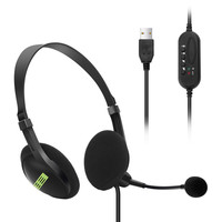 Nouveau casque Usb avec Microphone rotatif pour Pc 3.5mm casque professionnel pour Center d'appels