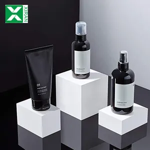 Kit de tóner pulverizador de hierbas sin Alcohol, para lavado de cara, cuidado de la piel, marca privada orgánica, para hombres, Trio