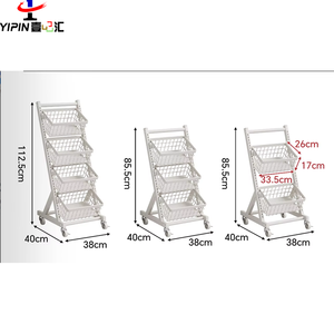 Gôndola de Supermercado Dupla Face com Painel Traseiro de Rede Metálica para Lanches e Doces - Product Image 2