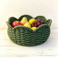 Panier en osier naturel avec poignée et doublure en coton, panier de rangement en rotin fait main pour la décoration de la maison, la cuisine et les cadeaux