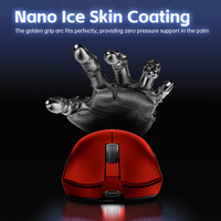 Ratón Óptico Inalámbrico para Juegos LDON V3PRO con Sensor PAW3311, 12000 DPI, RGB, Recargable, 8 Botones, Ergonómico para Ambas Manos