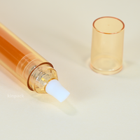 Flacon pompe sans air en PETG rotatif à trois compartiments, design luxueux, 10 ml 15 ml, avec marquage à chaud pour crème, lotion, sérum