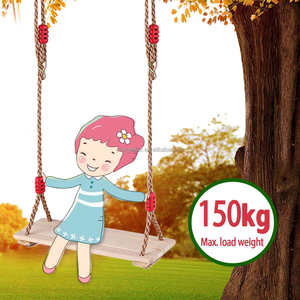 45*16cm regalo de Navidad adultos niños Columpio de juguete de madera columpio con cuerda juguetes niños interior al aire libre casa de juegos columpios de jardín de madera - Product Image 2